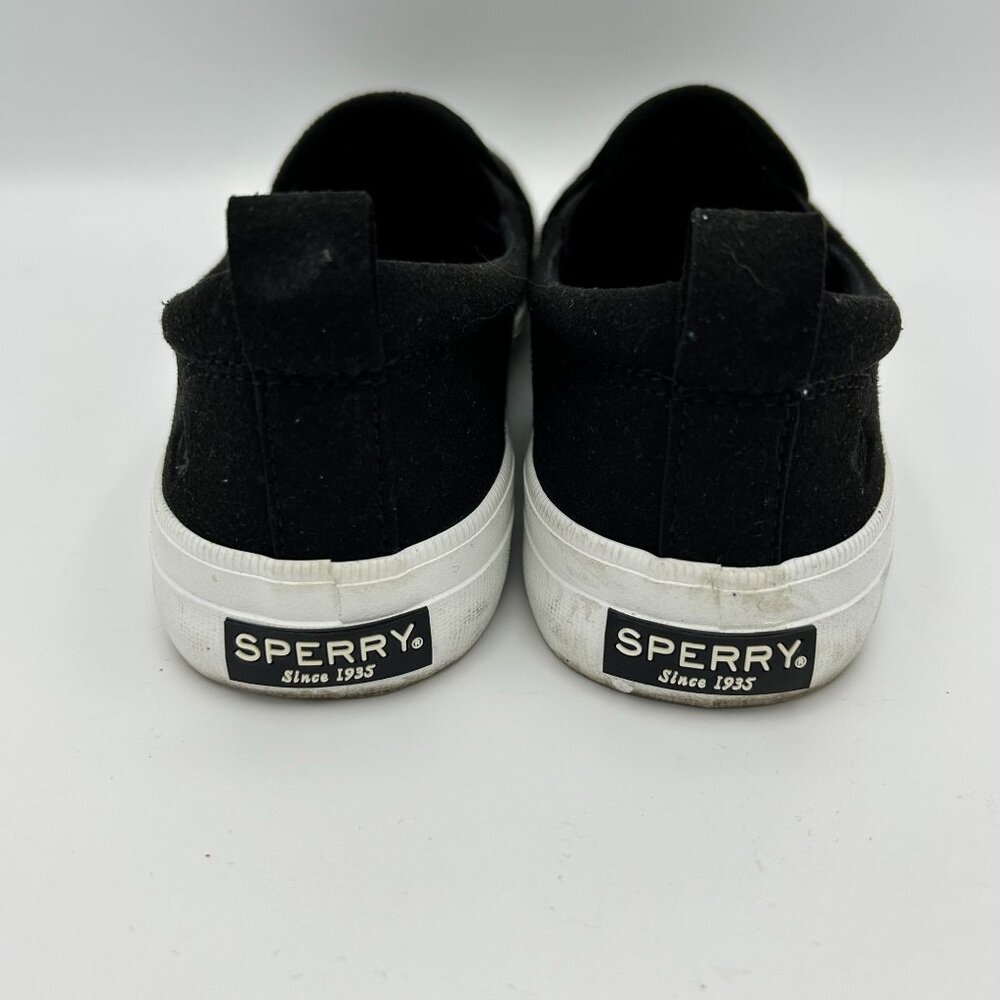 Sperry Top-Sider Memory Form Black Perforated  Slip-On Loafer Comfort Size 6.5 - Picture 4 of 10